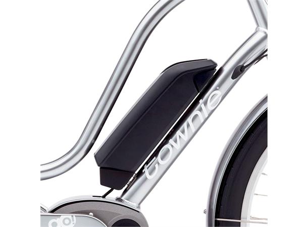 Electra Townie GO! 8i Bosch Elsykkel 2017 mod, 8 interne gir, Polished Silver 